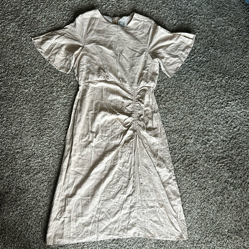 ASOS Beige Linen Blend Dress